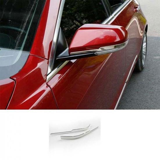 Chrome Steel  Rear View Mirror Anti-Scratch Strip For Cadillac ATS 2013-