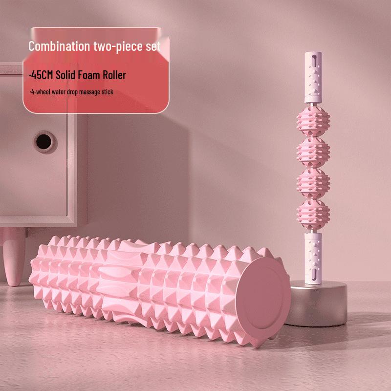 Professional Foam Roller and Crescent Yoga Massage Set