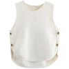 Fashion Style 2024 Summer New Women's Clothing Stylish Easiest for Match Side Button Knitting Vest 9598133