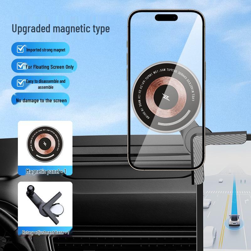 

Magnetic Fast Charging Car Phone Holder with Navigation for Dashboard Compatibility