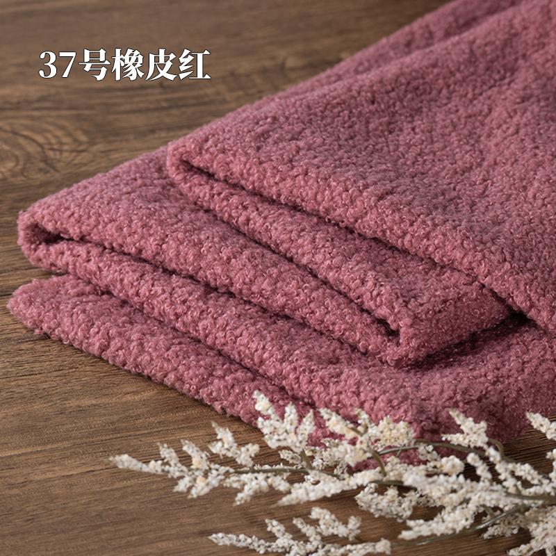 Teddy Plush Fabric Elasticity Soft By The Meter for Toys Pet Nest Cushion Handmade DIY Sewing Faux Lamb Fur Cloth Beige White