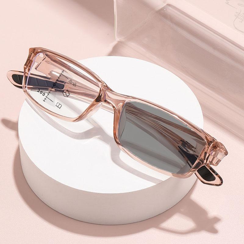 Outdoor Color Changing Progressive Multifocal Presbyopia Glasses Men Women Sports Pochromic Reading Glasses Diopter 0 To +4.0