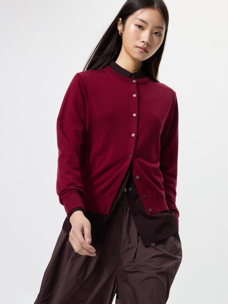Uniqlo Merino Crew Neck Cardigan