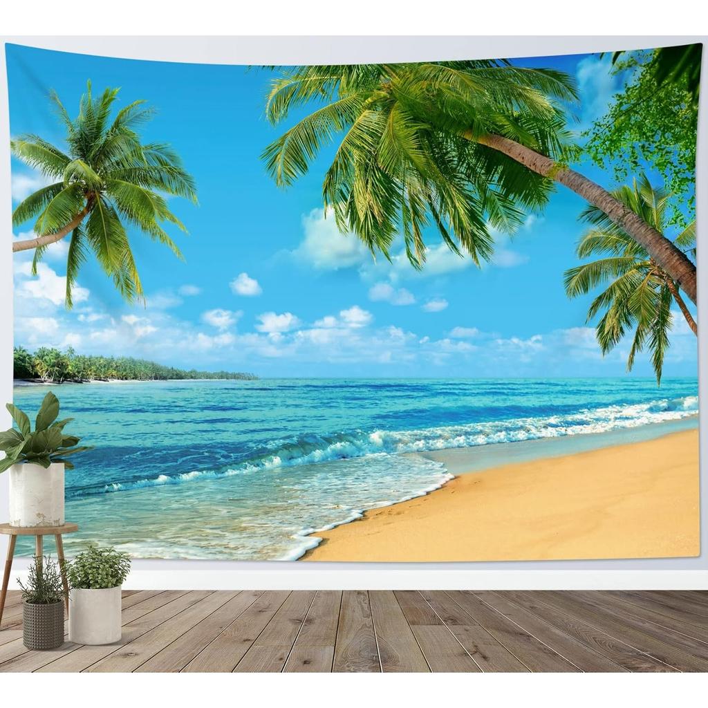 Tropical Beach Wall Tapestry