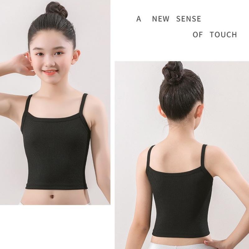 Korean Style Sling Training Vest for Puberty Growing Girls Aged 12-16 Developmental Inner Undergarment for Junior Senior High School Big Kids