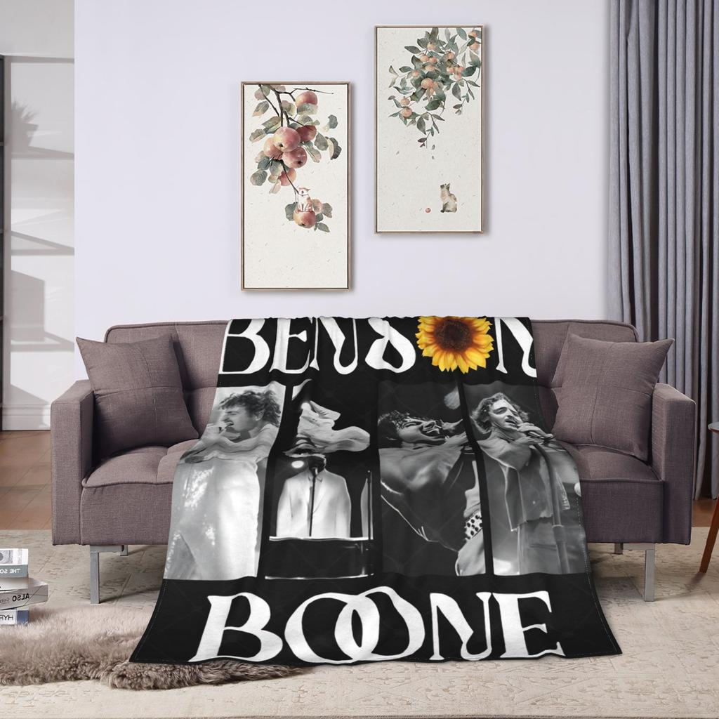 Benson Boone Decken Warm Weich Bedruckt Plüsch Überwurfdecke für Sofa Sessel Dekorativer Flanell Tagesdecke Bettdecke