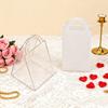 40 Piece Luxury Acrylic Transparent Gift Box Plastic Handheld Bag Triangular Wedding Candy Basket Birthday Party Anniversary Dinner Venue Decoration