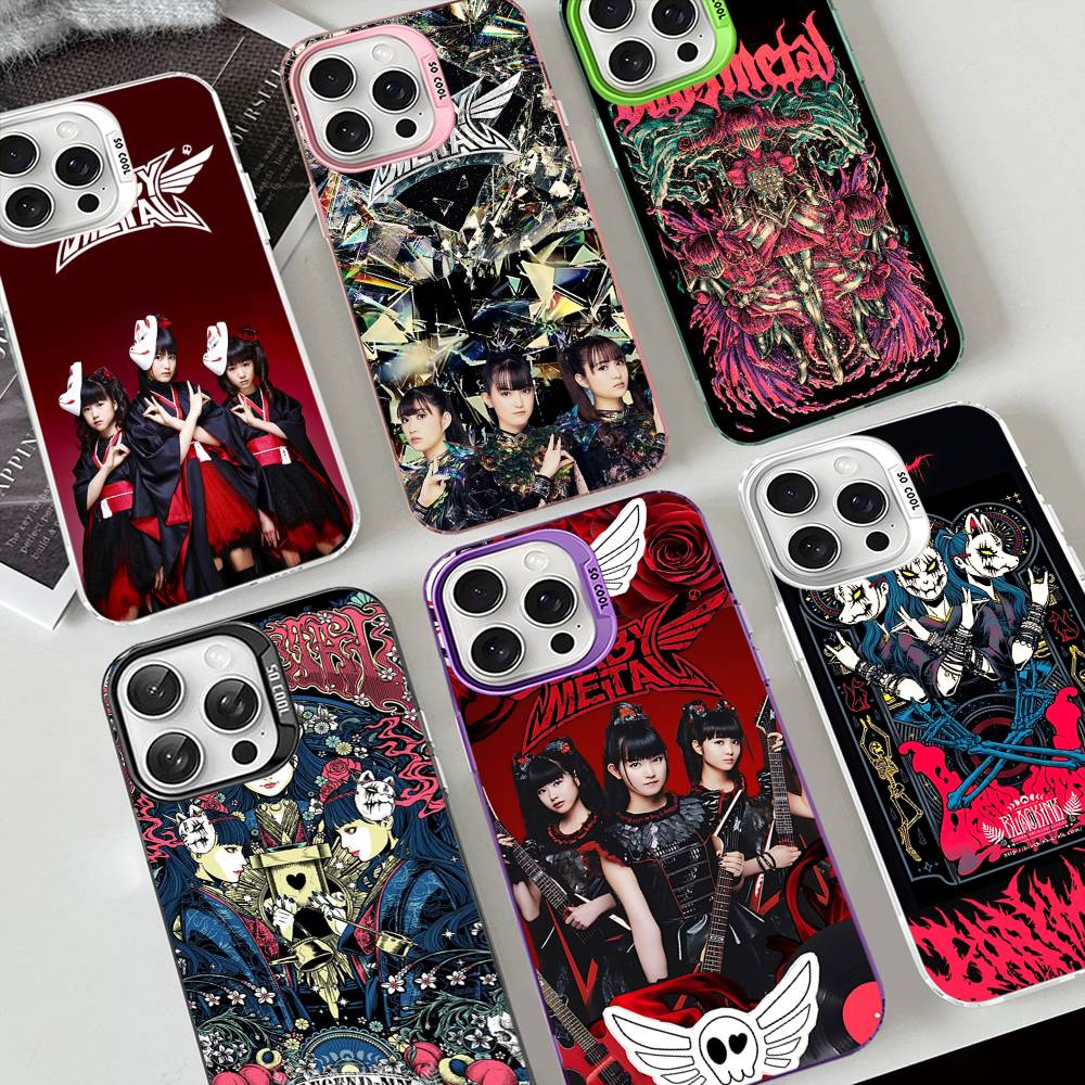 Japanese B-BABYMETAL Band Phone Case For IPhone 17 Air 16 15 14 13 12 11 Pro Max Color Hard Cover
