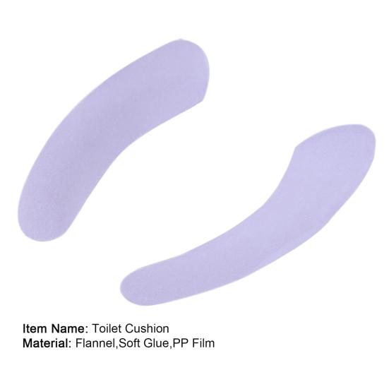 2Pcs Toilet Cushion Soft Warm Waterproof Toilet Seat Cover Closestool Cushion for Bathroom