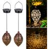 Hanging Solar Lights Solar Lantern LED Moroccan Garden Decor Solar Lanterns Outdoor Waterproof for Outside Patio Porch Pathway Hanging Decor