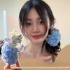 Temperament Blau Blume Haarklammer Entenschnabel Seitenhaarspange Spangen Reise Party Haarschmuck