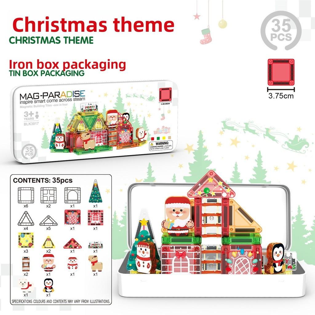 Fire Truck Magnetic Building Blocks Kids Educational Toy With Abs Material For Children
