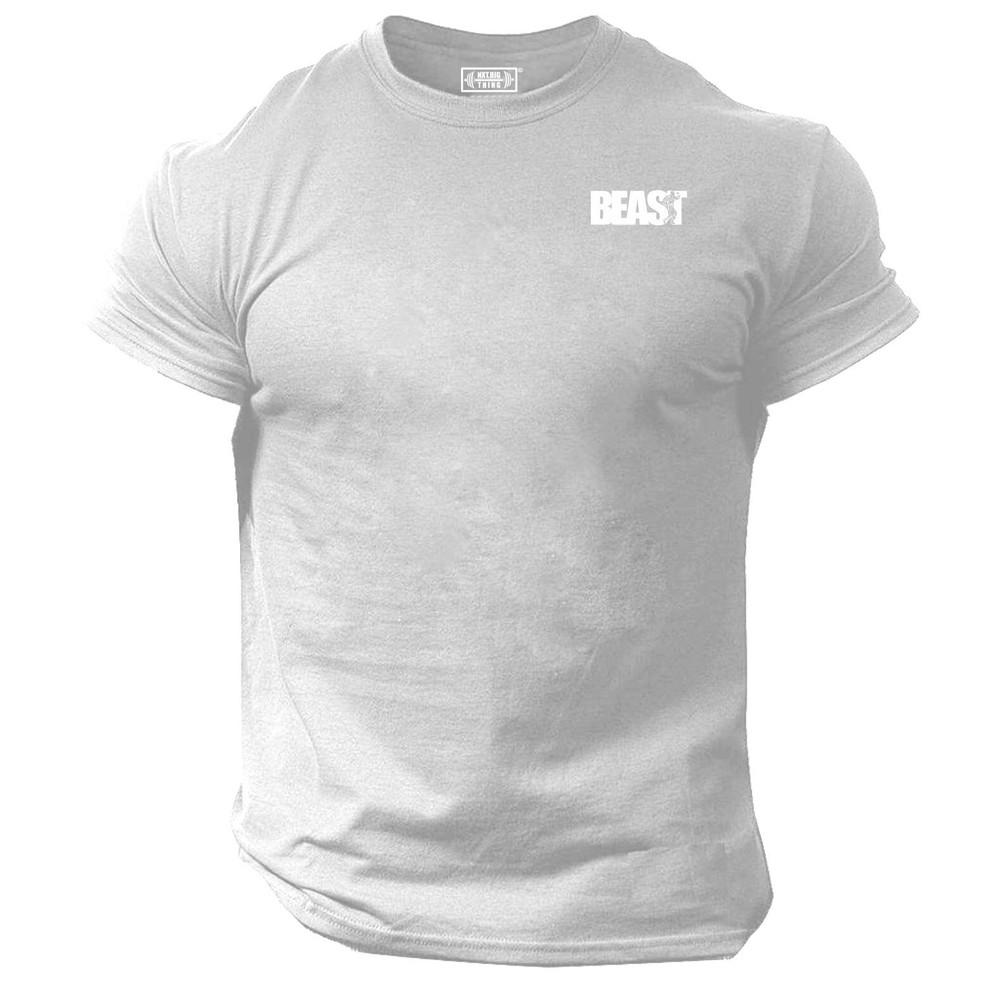 Maglietta Beast Tasca Abbigliamento Palestra Muscoli Bodybuilding Allenamento Workout Mma Top