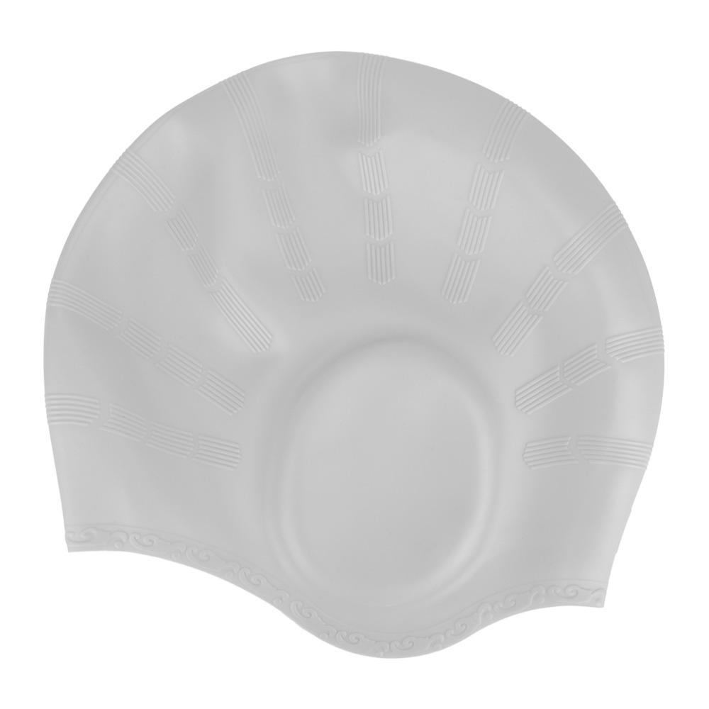 

Stretchy Design Swimming Pool Cap Comfortable Fit Sports Swim Hat Long Hair Cap Sports Swimming білий