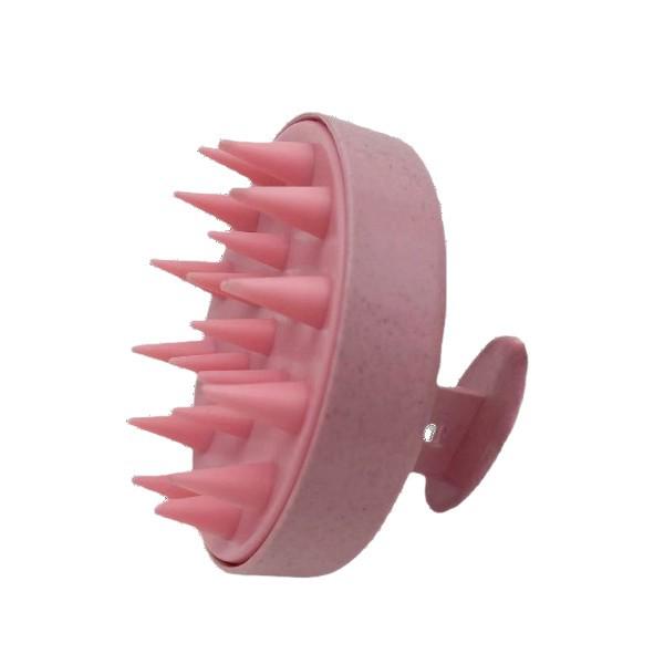 Wheat Straw Shampoo & Scalp Massage Brush Set for Hair Dyeing and Rinsing