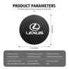 Pour F SPORT ES RX NX LS UX LM LX GX LC RZ IS CT GS RC HS SC Lot de 2 Tapis Porte-gobelet en Cuir Carbone Anti-bruit
