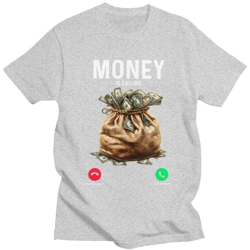 Money Is Calling Tshirt for Unisex Short Sleeve Casual T Shirt Fashion Crypto Bitcoin Gift Tshirts Pure Cotton Tee Birthday Gift