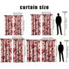 Set Of 2 Artistic Pink Hand Painted Heart Shaped Curtains Style Bedroom Living Room Decorative Drawbar Pockets Curtain Polyester Perfect For