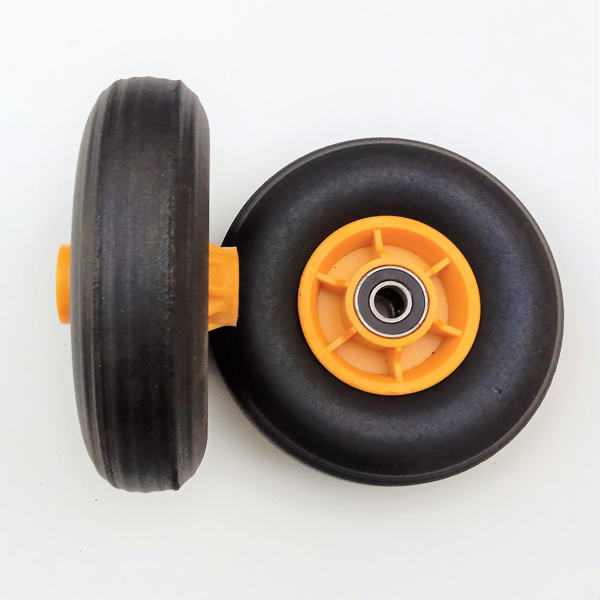 

350-4 Medium Silent Swivel Caster with Solid Rubber and Plastic Spokes for Hand Trucks Medium Solid Wheel (Plastic Spoke) (202 Bearing)