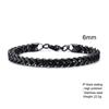 Stylish Stainless Steel Bali Foxtail Chain Bracelet for Men,Double Franco Link Chain Bracelets,Male Jewelry Gift for Dad Son