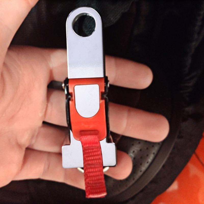 Car Accessories - Helmets Strap Steel Ring Locks Motorcycle Bicycle Extensions Buckle Padlock Connector Anti-theft Helmets Lock