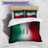 Mexico footbal Printed Bedding 3 Piece Set Cozy Breathable Bed Cover Set as Housewarming Holiday Gift
