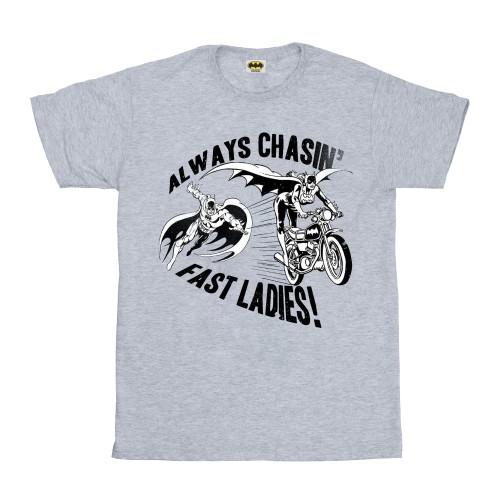 

DC Comics Womens/Ladies Batman Always ChasinÂ´ Cotton T-Shirt білий