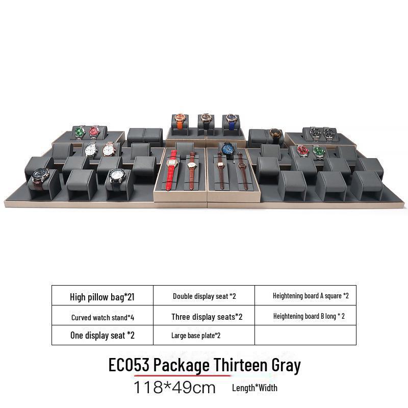 Digu Gray Multi-Grid Jewelry Display Stand