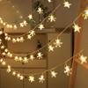 Flash Stars String Lights LED String Lights Christmas Tree Lamp Snowflake Light String Camping