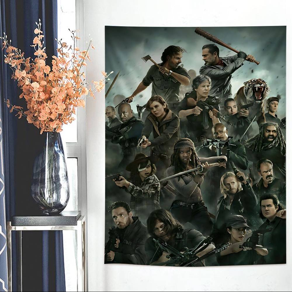 

Film WWalkings Classic Movie Ddead Colorful Tapestry Wall Hanging Hippie Flower Wall Carpets Dorm Decor Wall Art Decor 74x94cm(29x37in)
