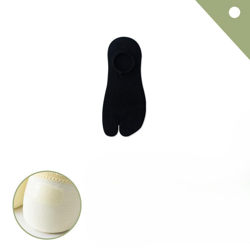 Women's Summer Thin Mesh Breathable Shallow Mouth Boneless Two Toe Socks