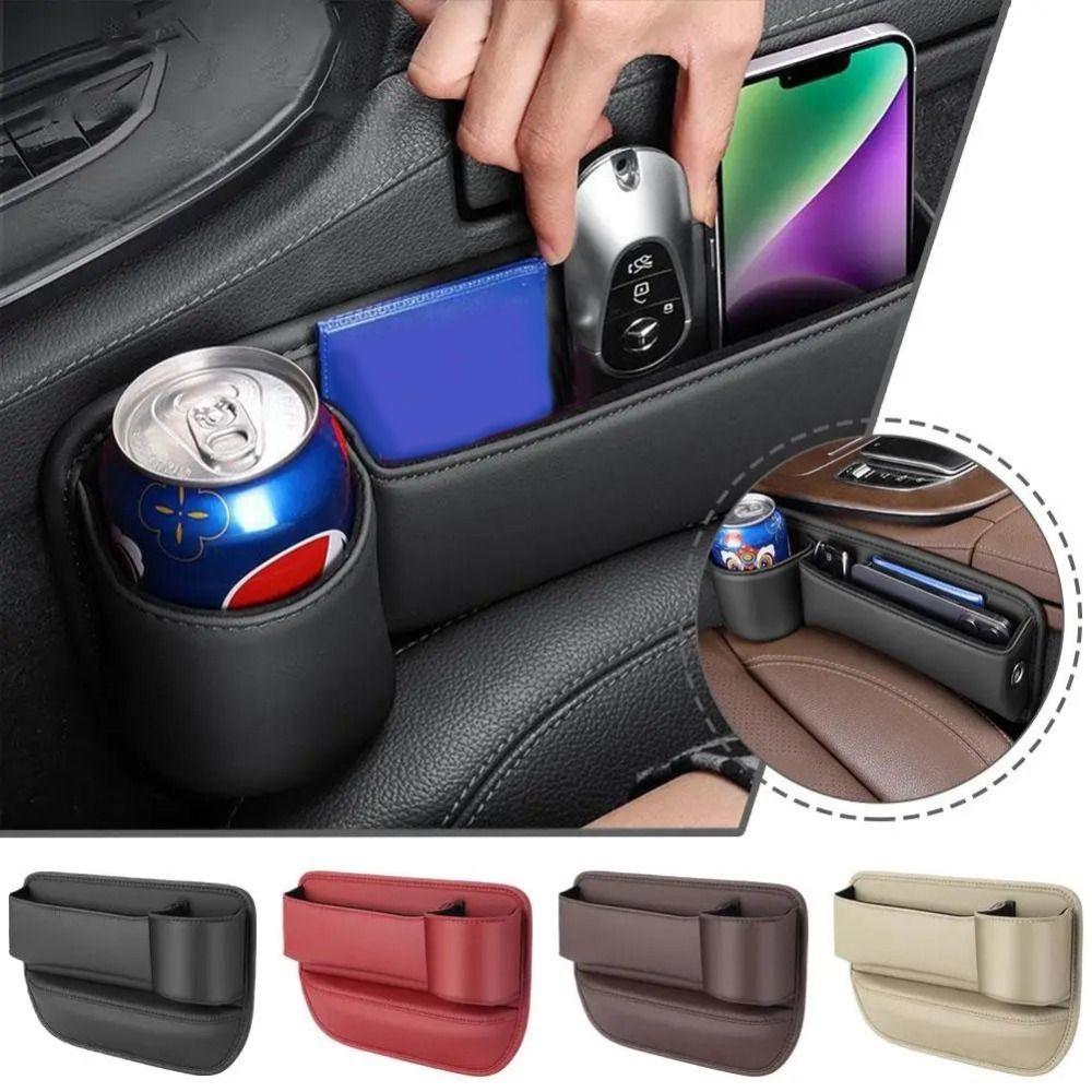 

Convenient Car Seat Gap Organizer Copilot/Driver Car Interior Storage Pocket Car Accessories Black-Style 2