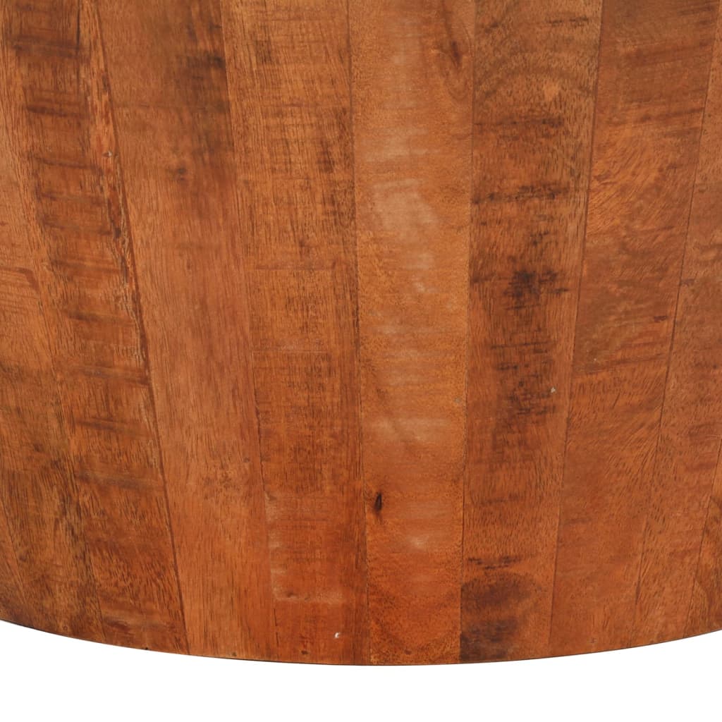 Vidaxl Coffee Table, Ø 52X30 Cm, Raw Solid Mango Wood