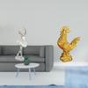 Ballerina Chicken Figurine Modern Dancing Girl Sculpture Creative Art Ornament for Bedroom Office