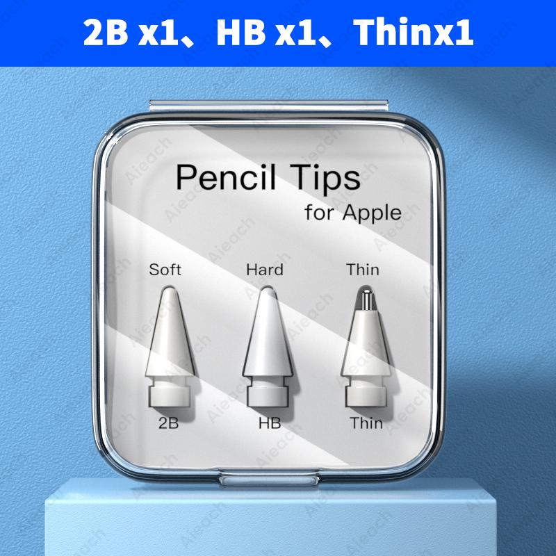 For Apple Pencil 1st 2nd 3rd USB-C Pro Tip For Apple Pencil Pen Nib Double Layer 2B HB 2.0 3.0 Soft Hard iPad Pencil Accessories