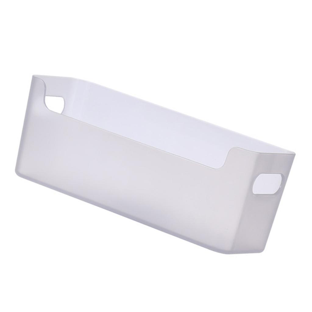 Desk Storage Holder Box Plastic Rectangular Desktop Phone Case Storage Bin Shelf Organizer for Cupboard Cabinet