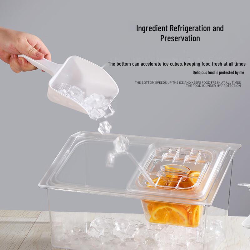 Handon Transparent 3-Compartment Food Container