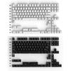 GMK WOB/wOB Keycaps Double Shot 114 Keys PBT Cherry Profile Alice Layout White Black Keycaps For Mechanical Keyboards 7u Keys