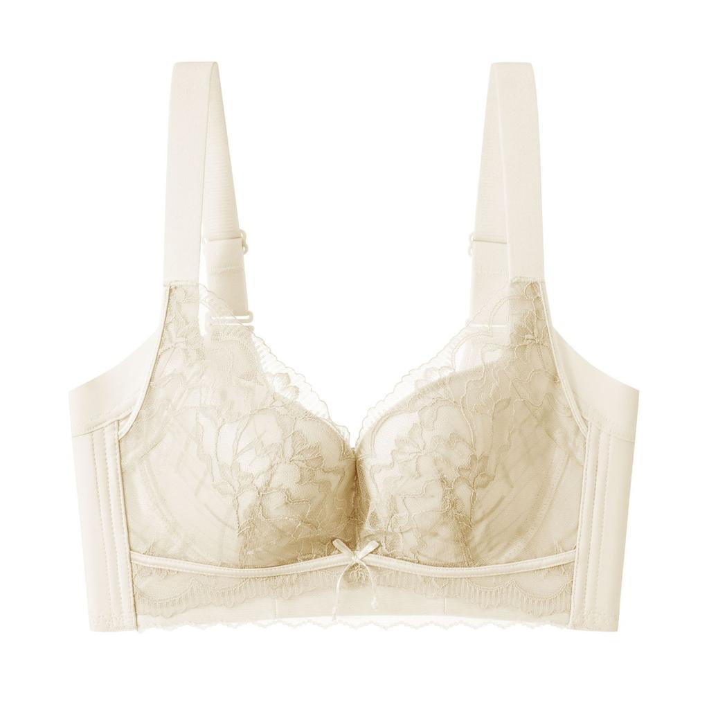 Underwear Women's Summer Thin Style Without Steel Ring Side Collection Breast Underwear Women Gather Anti-sagging Paper Cup Breathable Bra