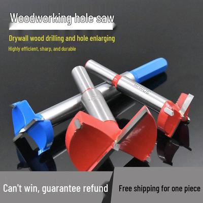 Extended Hex Shank Alloy Hole Saw for Wood, Door Panels, Gypsum & Plastic