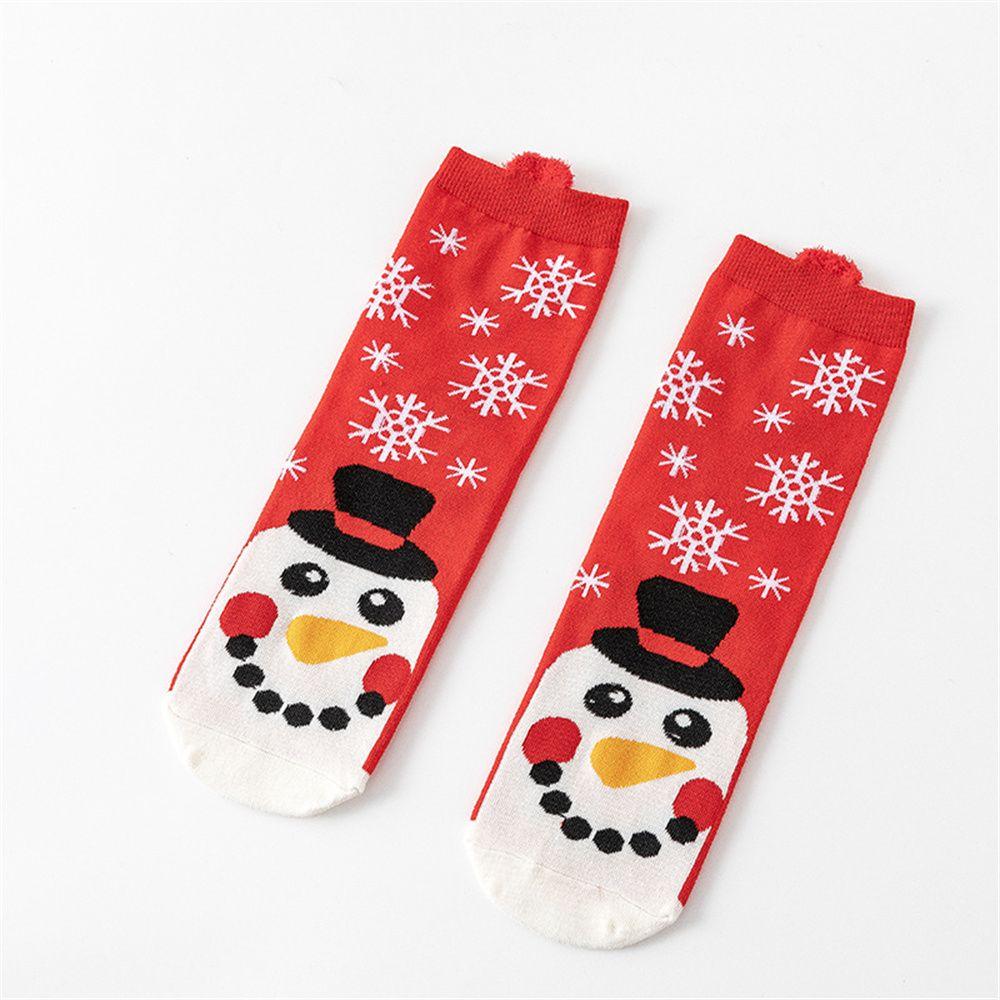 

Elk Snow Women Men Autumn Winter Xmas Tree Happy Socks Cotton Long Sock Christmas Socks 8
