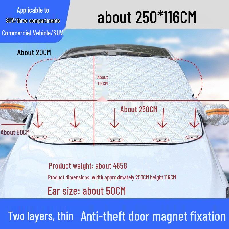 Universal Car Windshield Sun and Snow Cover