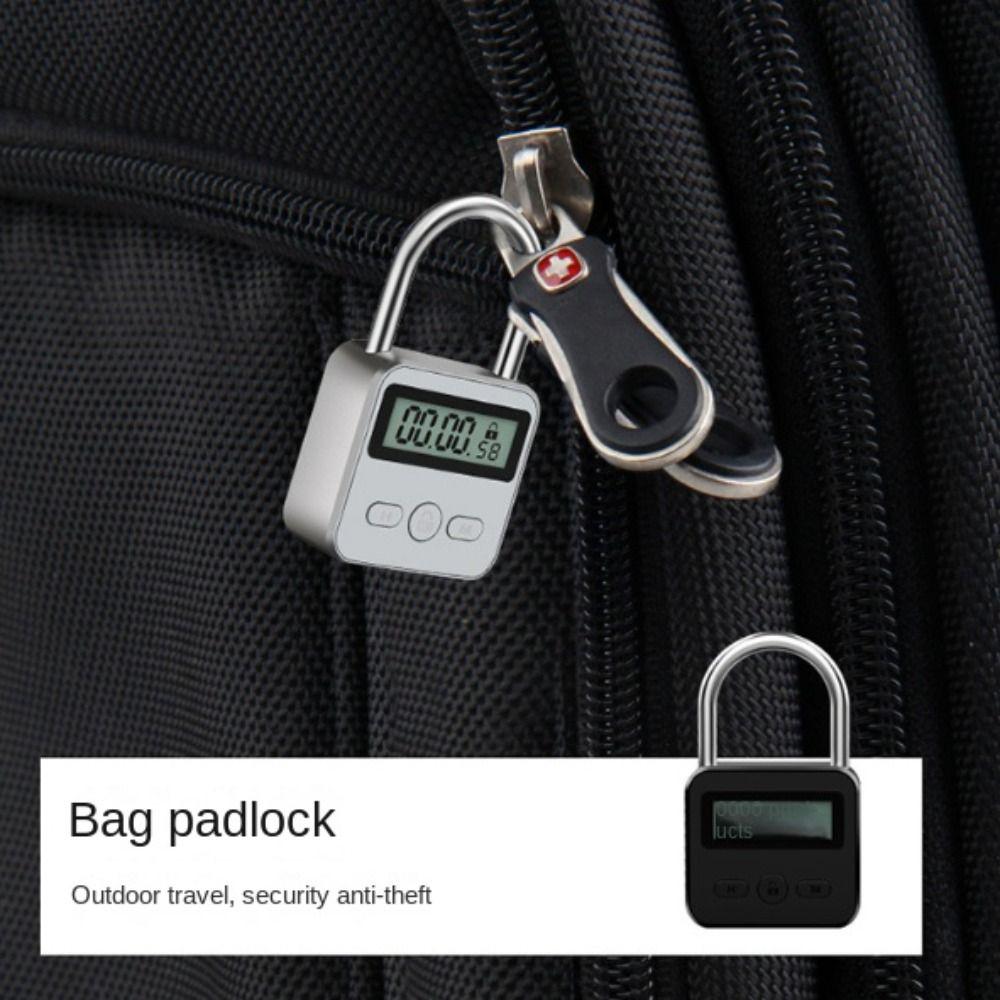 99 Horas Máx. Temporización Candado Temporizador Metálico Pantalla LCD Temporizador Electrónico Candado Inteligente de Tiempo Ferretería