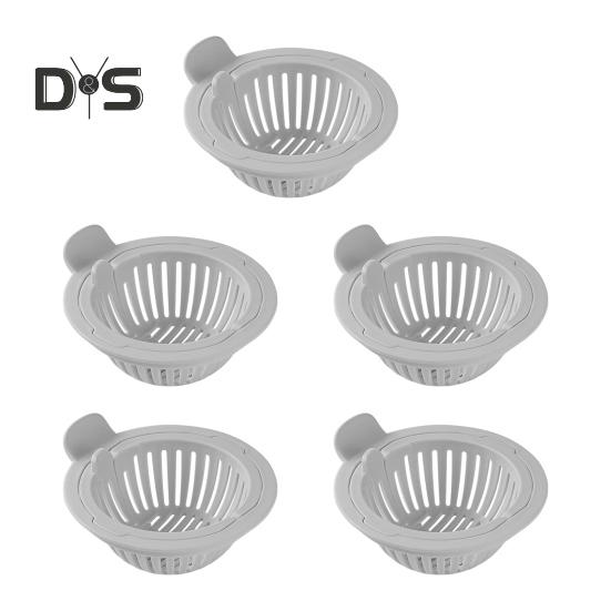 

5/10 шт. Фильтр для кухонной раковины, сливной фильтр, дренажная корзина, улавливатель волос, противозасоряющий сетчатый фильтр для кухни, домашнего офиса 5pcs серый