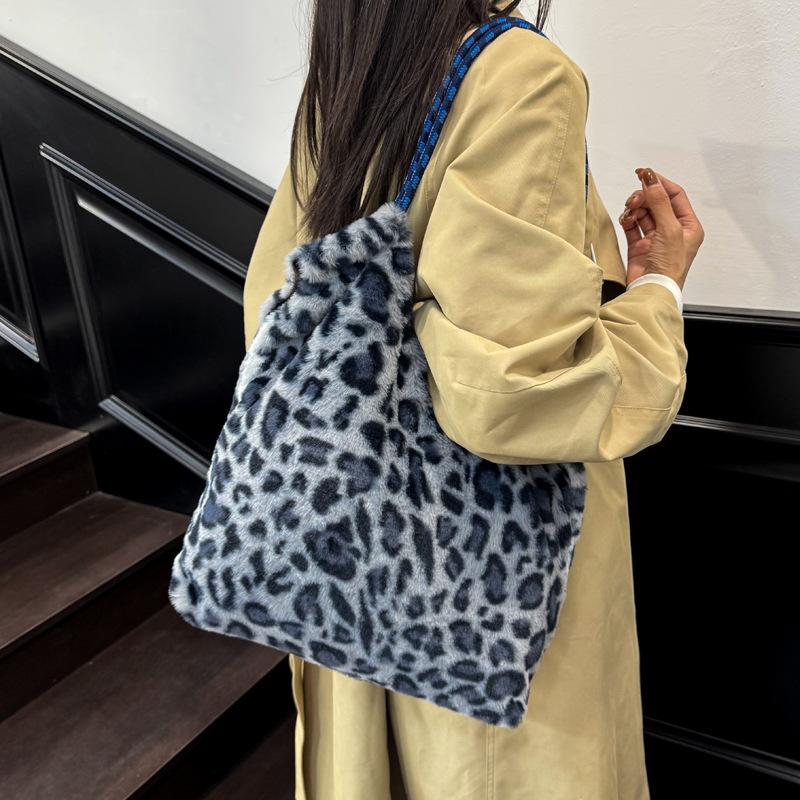 Yogodlns Retro Tote Bag Leopard Print Adjustable Strap Shoulder Bag Large Capacity Crossbody Bag Casual Outings