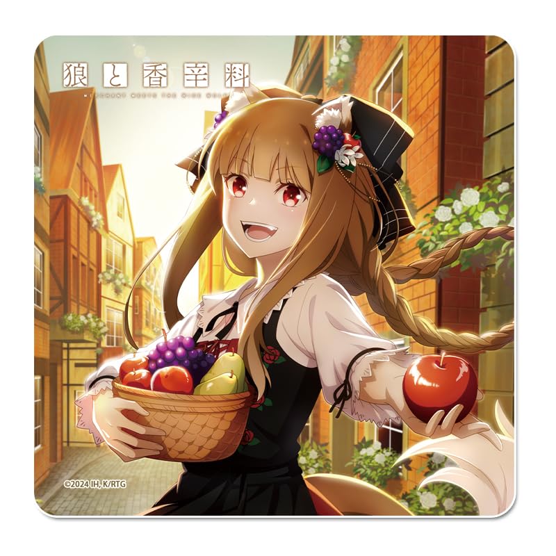 Seasonal Plants Spice and Wolf Rubber H100 X PVC Mat Coaster, Autumn, W100mm, Sheet/Rubber