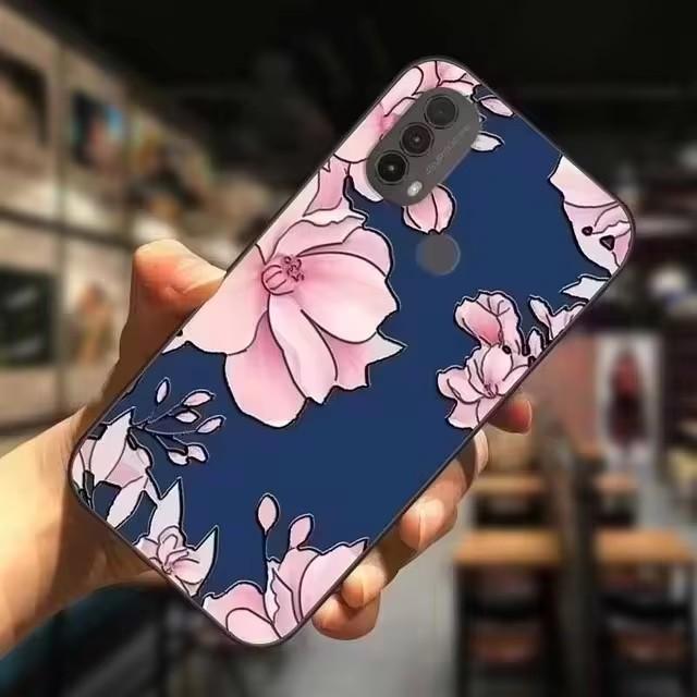 For OPPO Reno 7A / Reno 9A / Reno 11A Case 3D Flower Relief Silicone Emboss Covers for OPPO Reno 11A Cases Protect Soft Cartoon