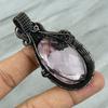 Pink Kunzite Copper Pendant Copper Wire Wrapped Jewelry Kunzite Gemstone Jewelry Handmade Designer Pendant Gift For Mother Copper Jewelry