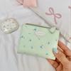 Flower Student Wallet Short Coin Purse Lovely Women's Wallet  Card Bag