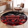 Liverpool F.C Pattern Round Rug, Indoor/Outdoor Mat, for Picnic, Gameroom, Bedroom, Office, Living Room, Home Decor Carpet, Birthday Gift
